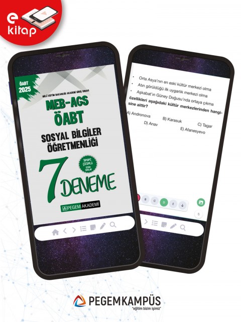 2025 MEB-AGS-ÖABT Sosyal Bilgiler Öğretmenliği Tamamı Çözümlü 7 E-Deneme