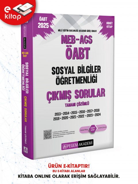 2025 MEB-AGS ÖABT Sosyal Bilgiler Öğretmenliği Tamamı Çözümlü E-Çıkmış Sorular