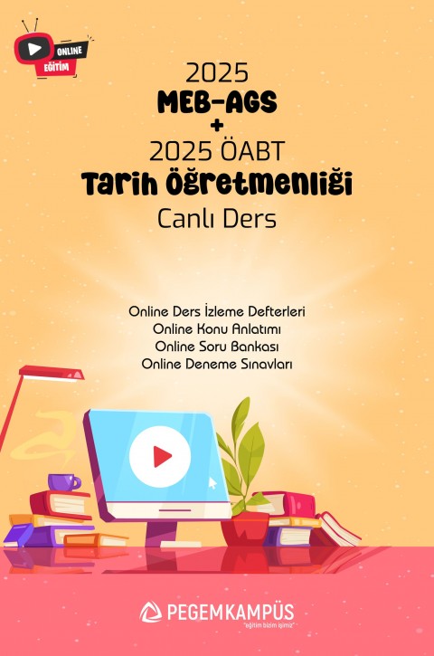 2025 MEB-AGS + ÖABT Tarih Öğretmenliği Canlı Dersler + Online Materyaller