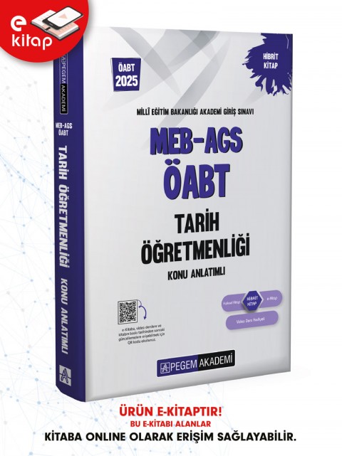 2025 MEB-AGS ÖABT Tarih Öğretmenliği Konu Anlatımlı E-Kitap