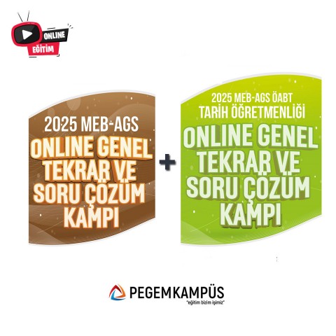 2025 MEB-AGS + ÖABT Tarih Öğretmenliği Online Genel Tekrar ve Soru Çözüm Kampı