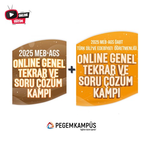 2025 MEB-AGS + ÖABT Türk Dili ve Edebiyatı Öğretmenliği Online Genel Tekrar ve Soru Çözüm Kampı