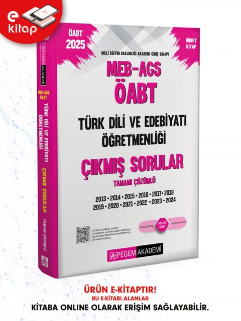 2025 MEB-AGS ÖABT Türk Dili ve Edebiyatı Öğretmenliği Tamamı Çözümlü E-Çıkmış Sorular