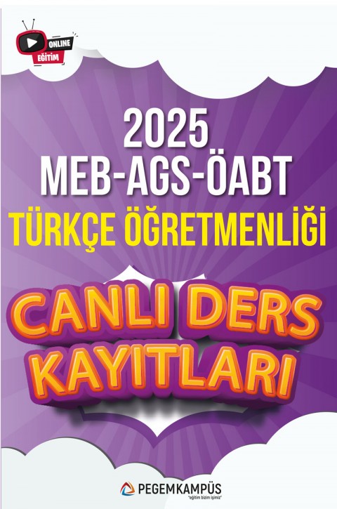 2025 MEB-AGS ÖABT Türkçe Öğretmenliği Canlı Ders Kayıtları