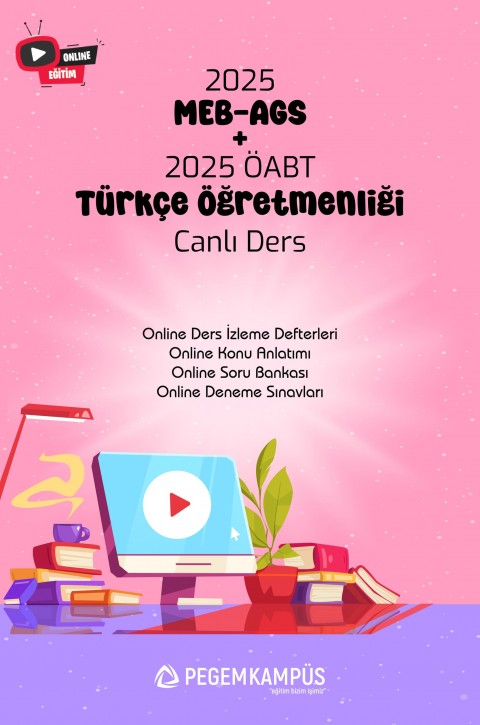 2025 MEB-AGS + ÖABT Türkçe Öğretmenliği Canlı Dersler + Online Materyaller