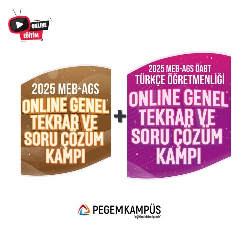2025 MEB-AGS + ÖABT Türkçe Öğretmenliği Online Genel Tekrar ve Soru Çözüm Kampı