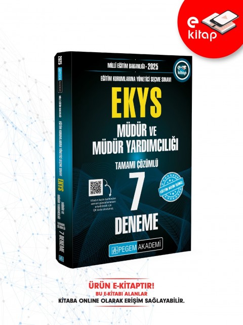 2025 MİLLİ EĞİTİM BAKANLIĞI (EKYS) Müdür ve Müdür Yardımcılığı 7 E-Deneme