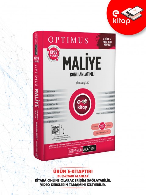 2025 KPSS A Grubu Optimus Maliye Konu Anlatımlı E-Kitap
