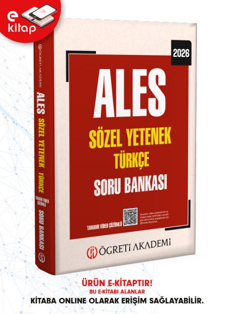 2026 ALES Sözel Yetenek Türkçe Tamamı Video Çözümlü E-Soru Bankası