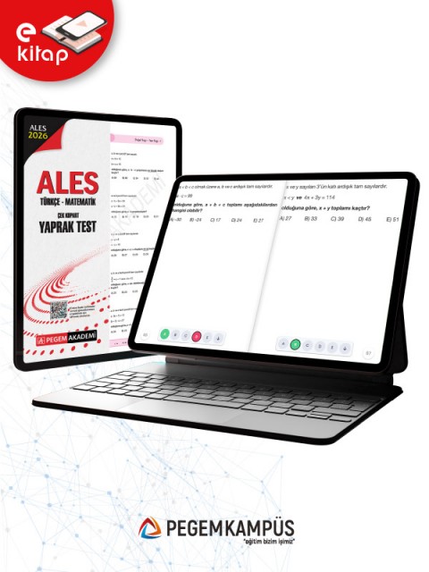 2026 ALES Türkçe-Matematik Çek Kopart Yaprak Test (e-kitap)