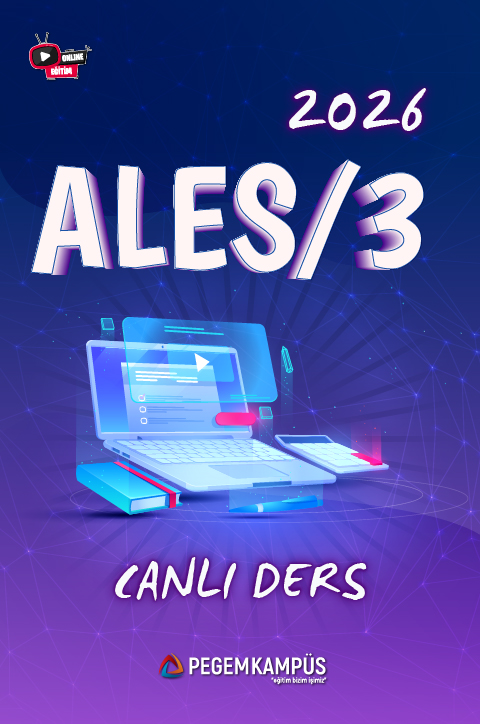 2026 ALES/3 Canlı Ders + Ders İzleme Defterleri + Soru Bankası