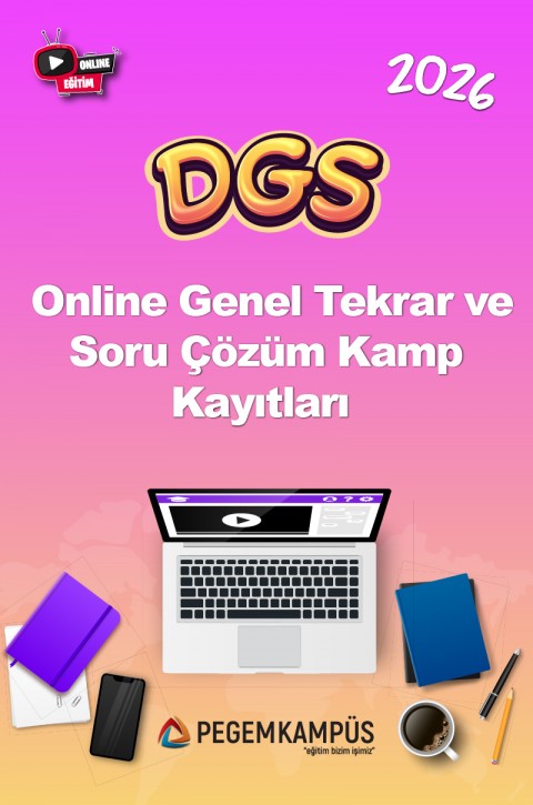 2026 DGS Online Genel Tekrar ve Soru Çözüm Kamp Kayıtları