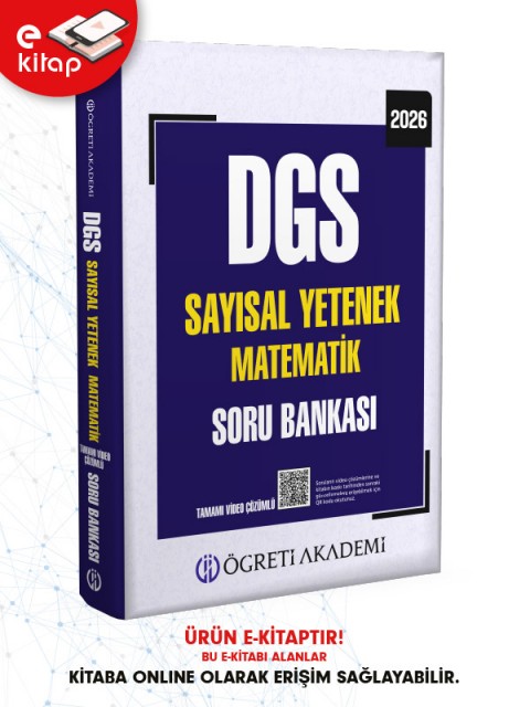2026 DGS Sayısal Yetenek Matematik Tamamı Video Çözümlü E-Soru Bankası