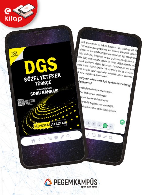 2026 DGS Sözel Yetenek Türkçe Tamamı Çözümlü E-Soru Bankası