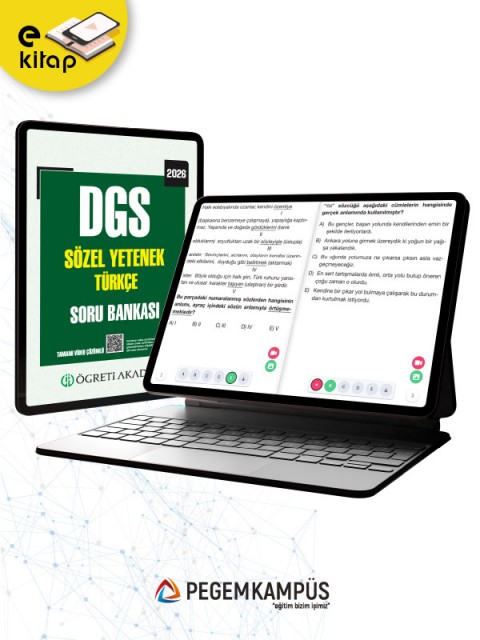 2026 DGS Sözel Yetenek Türkçe Tamamı Video Çözümlü E-Soru Bankası