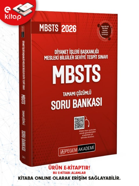 2026 Diyanet İşleri Başkanlığı Mesleki Bilgiler Seviye Tespit Sınavı MBSTS Tamamı Çözümlü E-Soru Bankası