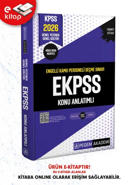 2026 EKPSS Engelli Kamu Personeli Seçme Sınavı Konu Anlatımlı E-Kitap