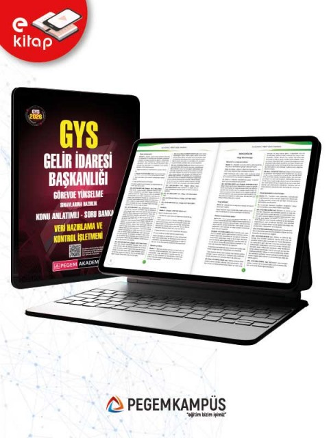 2026 GYS Gelir İdaresi Başkanlığı Görevde Yükselme Sınavlarına Hazırlık Konu Anlatımlı Soru Bankası E-Kitap - VERİ HAZIRLAMA ve KONTROL İŞLETMENİ