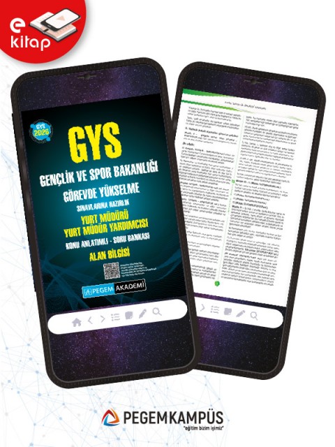 2026 GYS Gençlik ve Spor Bakanlığı Görevde Yükselme Sınavlarına Hazırlık YURT MÜDÜRÜ YURT MÜDÜR YARDIMCISI Konu Anlatımlı Soru Bankası Alan Bilgisi E-Kitap