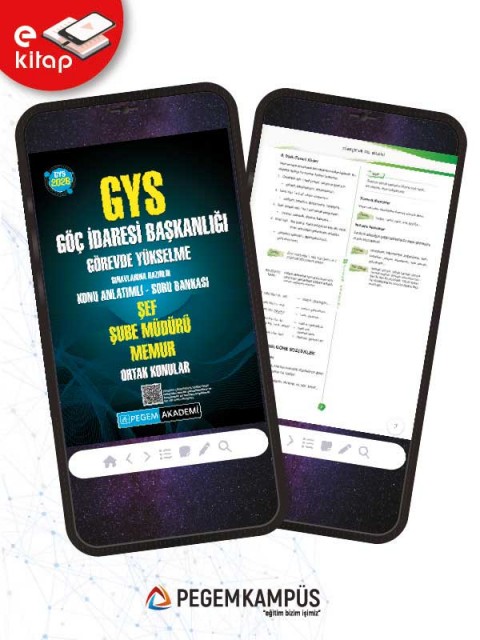 2026 GYS Göç İdaresi Başkanlığı Görevde Yükselme Sınavlarına Hazırlık Konu Anlatımlı Soru Bankası E-Kitap ŞEF ŞUBE MÜDÜR MEMUR ORTAK KONULAR