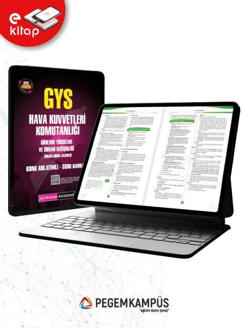 2026 GYS Hava Kuvvetleri Komutanlığı Görevde Yükselme ve Ünvan Değişikliği Sınavlarına Hazırlık Konu Anlatımlı Soru Bankası E-Kitap