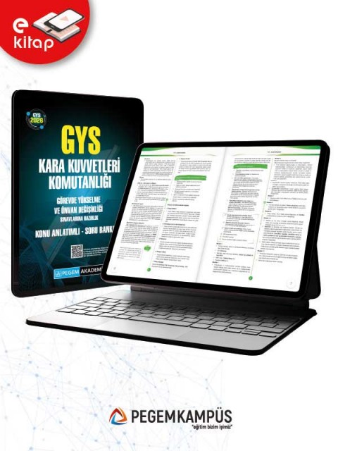 2026 GYS Kara Kuvvetleri Komutanlığı Görevde Yükselme ve Ünvan Değişikliği Sınavlarına Hazırlık Konu Anlatımlı Soru Bankası E-Kitap