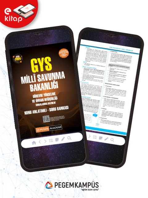 2026 GYS Millî Savunma Bakanlığı Görevde Yükselme ve Ünvan Değişikliği Sınavı Konu Anlatımlı Soru Bankası E-Kitap