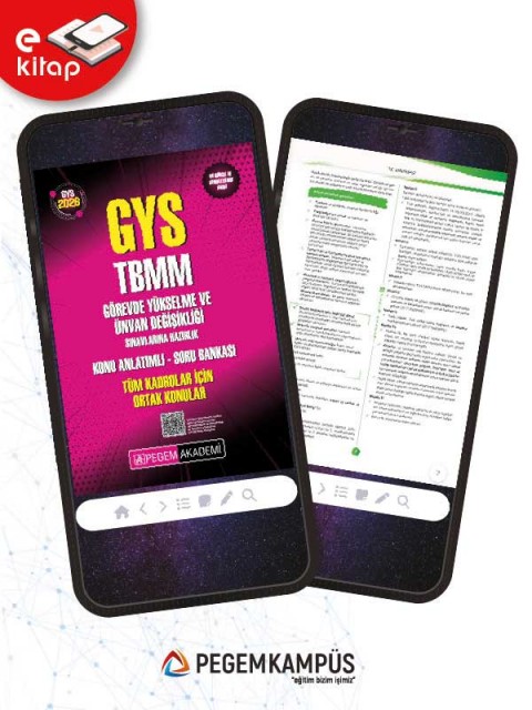 2026 GYS TBMM Görevde Yükselme ve Ünvan Değişikliği Sınavlarına Hazırlık Konu Anlatımlı Soru Bankası E-Kitap - Tüm Kadrolar İçin Ortak Konular