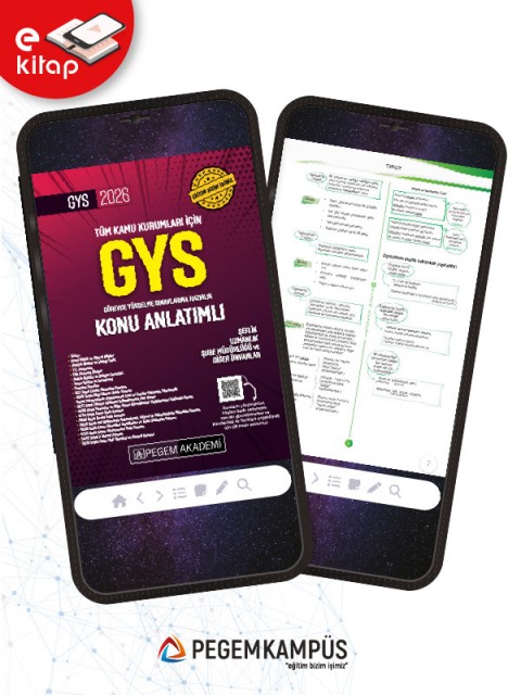 2026 GYS Tüm Kamu Kurumları İçin Görevde Yükselme Sınavlarına Hazırlık Konu Anlatımlı E-Kitap