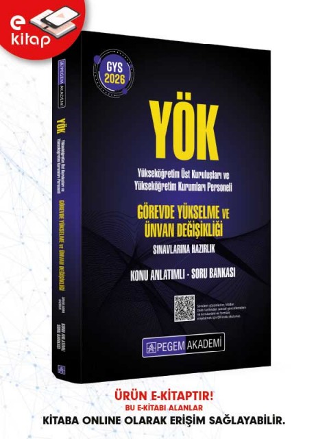 2026 GYS YÖK Görevde Yükselme ve Ünvan Değişikliği Sınavlarına Hazırlık Konu Anlatımlı Soru Bankası E-Kitap