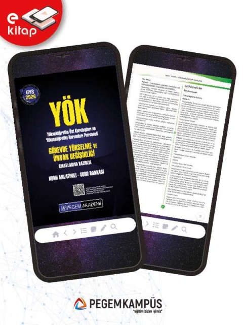 2026 GYS YÖK Görevde Yükselme ve Ünvan Değişikliği Sınavlarına Hazırlık Konu Anlatımlı Soru Bankası E-Kitap