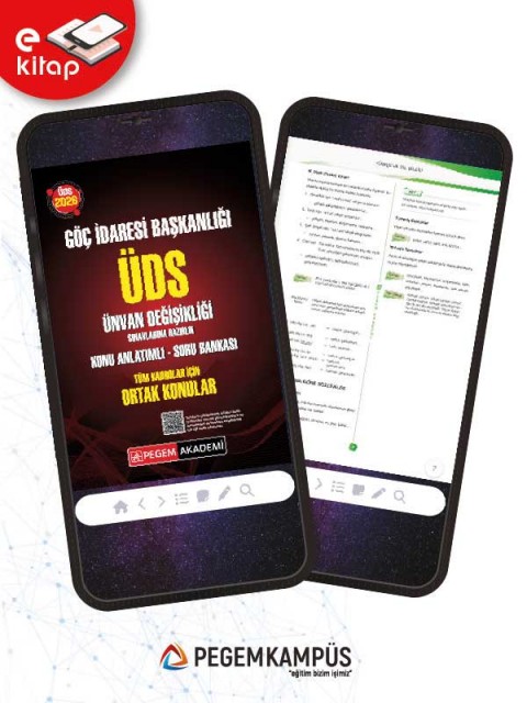 2026 Göç İdaresi Başkanlığı ÜDS Ünvan Değişikliği Sınavlarına Hazırlık Konu Anlatımlı Soru Bankası E-Kitap - Tüm Kadrolar İçin ORTAK KONULAR