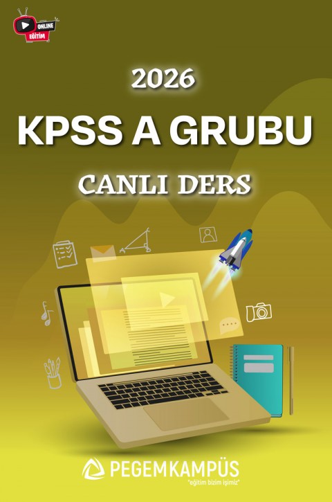 2026 KPSS A Grubu Canlı Ders + Ders İzleme Defteri + Soru Bankası