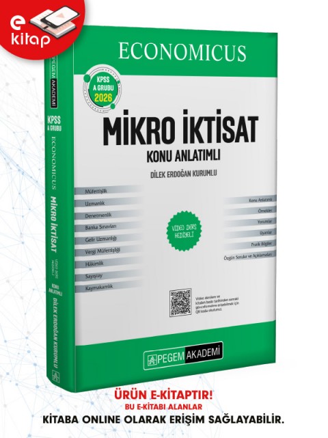2026 KPSS A Grubu Economicus Mikro İktisat Konu Anlatımlı E-Kitap