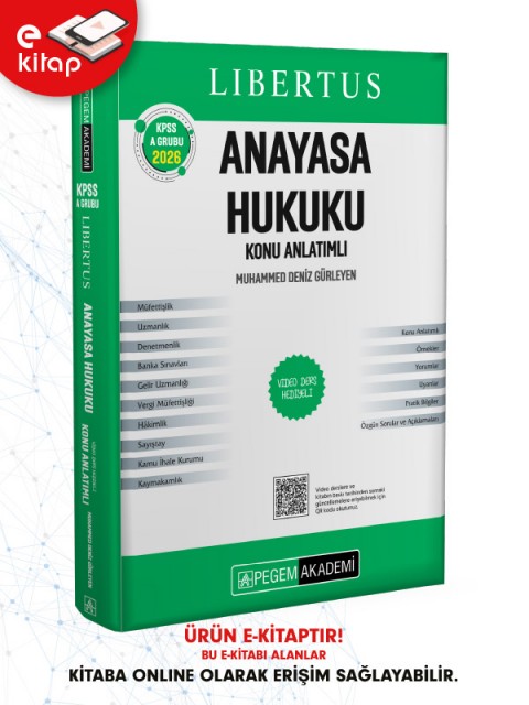 2026 KPSS A Grubu Libertus Anayasa Hukuku Konu Anlatımlı E-Kitap