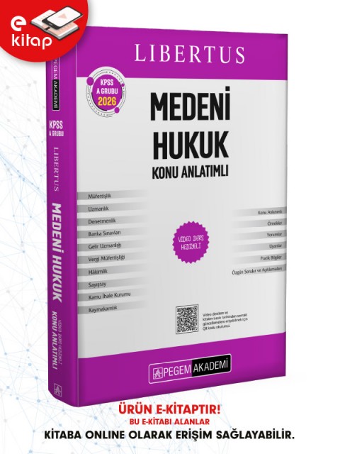 2026 KPSS A Grubu Libertus Medeni Hukuk Konu Anlatımlı E-Kitap