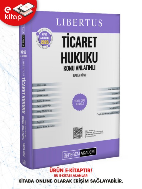 2026 KPSS A Grubu Libertus Ticaret Hukuku Konu Anlatımlı E-Kitap