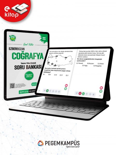 2026 KPSS Genel Kültür Coğrafya Tamamı Video Çözümlü Ezberbozan E-Soru Bankası
