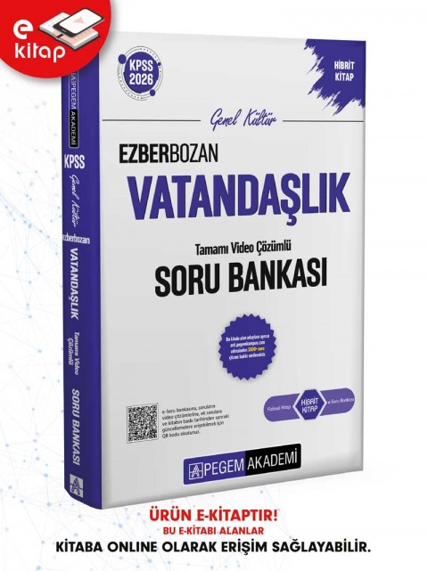 2026 KPSS Genel Kültür Vatandaşlık Tamamı Video Çözümlü Ezberbozan E-Soru Bankası