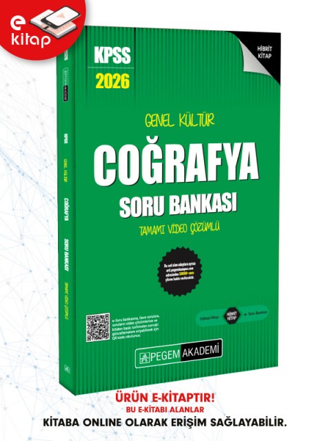 2026 KPSS Genel Yetenek Genel Kültür Coğrafya Tamamı Video Çözümlü E-Soru Bankası