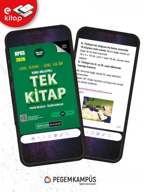 2026 KPSS Genel Yetenek Genel Kültür Konu Anlatımlı Tek E-Kitap