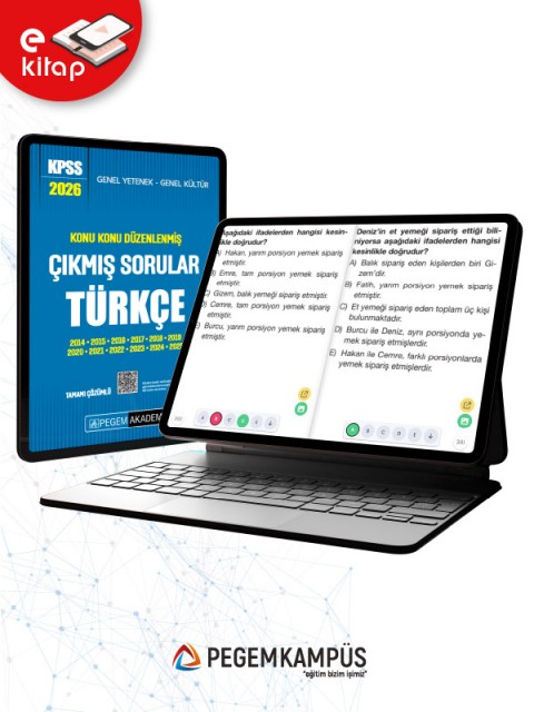 2026 KPSS Genel Yetenek Genel Kültür Konu Konu Düzenlenmiş Tamamı Çözümlü Çıkmış Sorular TÜRKÇE E-Kitap