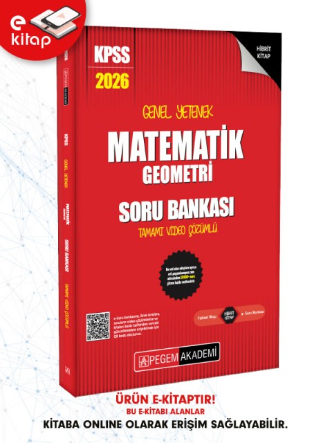 2026 KPSS Genel Yetenek Genel Kültür Matematik-Geometri Tamamı Video Çözümlü E-Soru Bankası