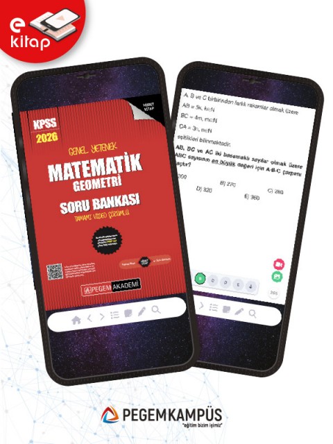 2026 KPSS Genel Yetenek Genel Kültür Matematik-Geometri Tamamı Video Çözümlü E-Soru Bankası