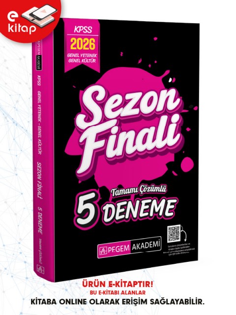 2026 KPSS Genel Yetenek Genel Kültür Sezon Finali Tamamı Çözümlü 5 Deneme E-Kitap