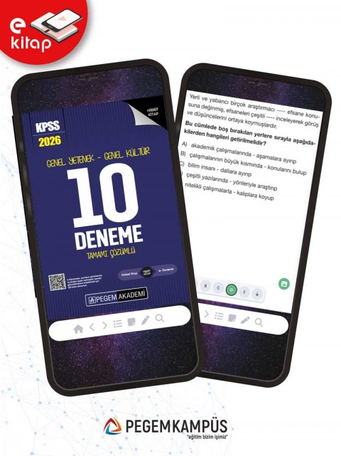 2026 KPSS Genel Yetenek Genel Kültür Tamamı Çözümlü 10 E-Deneme