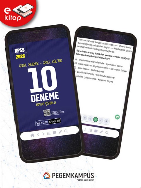 2026 KPSS Genel Yetenek Genel Kültür Tamamı Çözümlü 10 E-Deneme