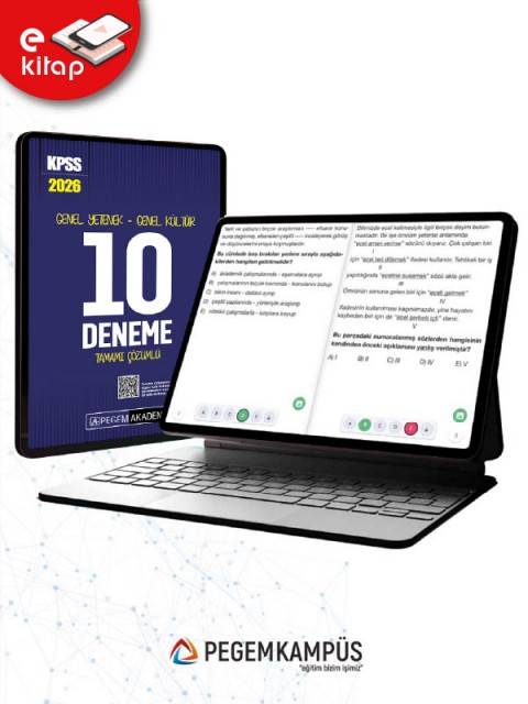 2026 KPSS Genel Yetenek Genel Kültür Tamamı Çözümlü 10 E-Deneme