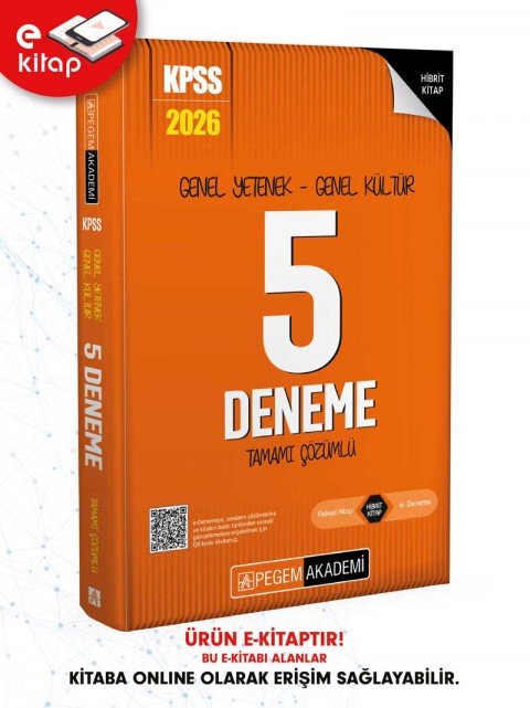 2026 KPSS Genel Yetenek Genel Kültür Tamamı Çözümlü 5 E-Deneme