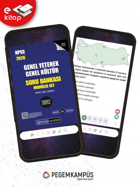 2026 KPSS Genel Yetenek Genel Kültür Tamamı Video Çözümlü E-Soru Bankası Seti